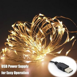 Copper light with USB Warm...