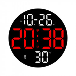 Digital clock round GH0736