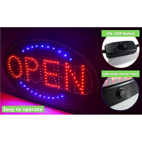 Led Sign Open/Close (rectangle)