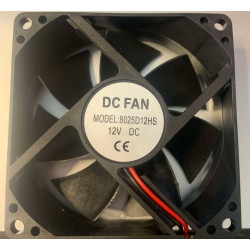 Fan 12v Dc Ref: 8025 8x8cm